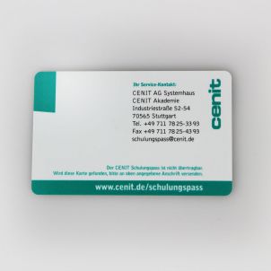Cenit Akademie Schulungspass Rückseite