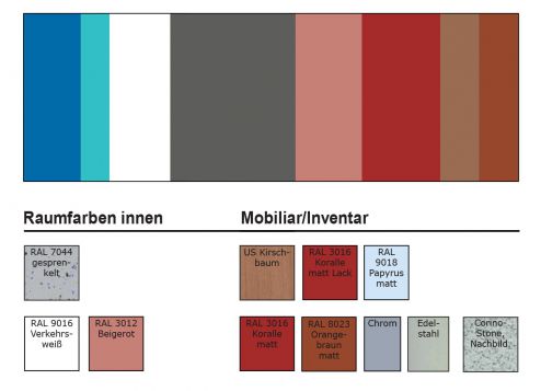 Farb- und Materialmatrix