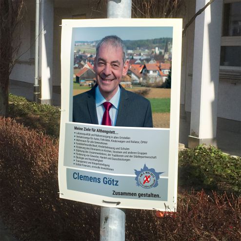 Clemens Götz Wahlplakat