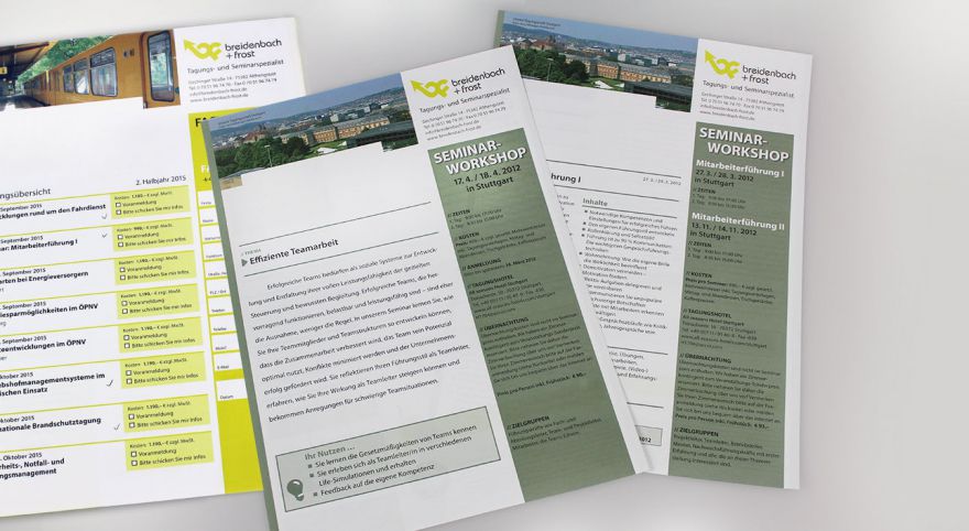 breidenbach + frost - Programm und Seminarflyer