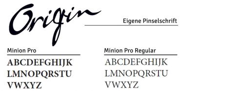 Zum Trollinger - Packaging Schriften
