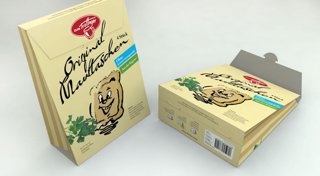 Zum Trollinger - Maultaschen-Verpackung