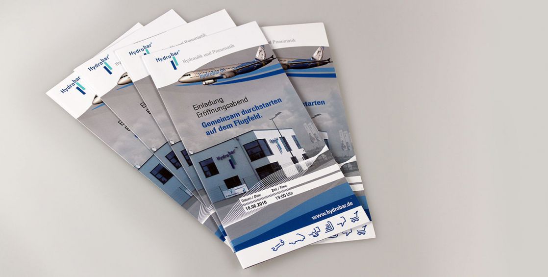 Hydrobar - Eröffnungsfeier Einladungsflyer